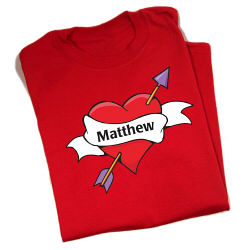 All Heart Personalized Adult T-shirt