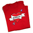 All Heart Personalized Adult T-shirt 31547X
