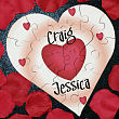 All Of My Heart Personalized Heart Shaped Wood Jig Saw Puzzle