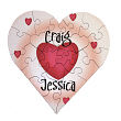 618942 - All Of My Heart Personalized Heart Shaped Wood Jig Saw Puzzle