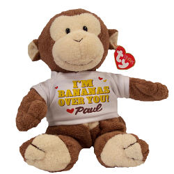 Bananas Over You ?Ty Inc. "Dangles" Personalized Plush Toy Monkey