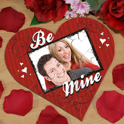 Be Mine Photo Heart Jig Saw Puzzle