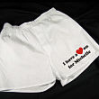 962117X - I Have A Heart On Men's White Personalized Boxer Shorts