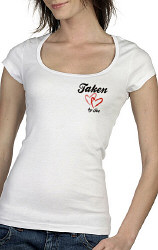 I’m Taken Personalized Ladies Fitted T-Shirt
