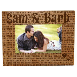 KISSING Wood Picture Frame