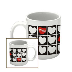 Kissing Hearts Valentine Coffee Mug