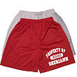 9612116X - Property of My Valentine Men's White Personalized Mesh Shorts
