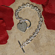 Personalized Silver Plated Heart Bracelet 64000