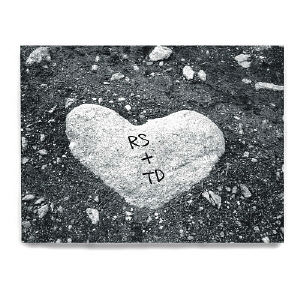 Photo of Heart Personalized Stone Wall Canvas