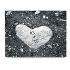 Personalized Heart of Stone Wall Canvas