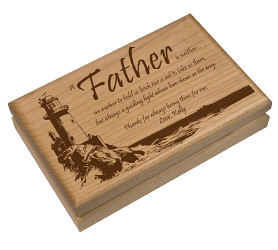 Lighting The Way Personalized Father's Day Valet Box