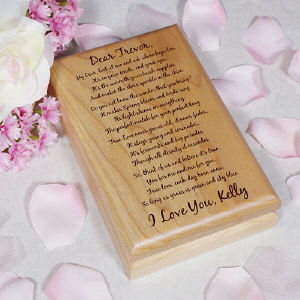 To My Love. Personalized Valet Box
