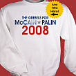 52443MX - Any Title For 2008 Ballot McCain Personalized Sweatshirt   