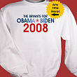 52443OX - Any Title For 2008 Ballot Obama Personalized Sweatshirt 