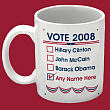 222520 - Ballot Vote 2008 Personalized Coffee Mug  