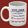 222520 - Ballot Vote 2008 Personalized Coffee Mug  