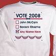 52252X - Ballot Vote 2008 Personalized Sweatshirt   