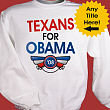 52445OX - Election 2008 Ballot Obama Personalized Sweatshirt     