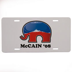 Lefty or Righty Election 08 License Plate  