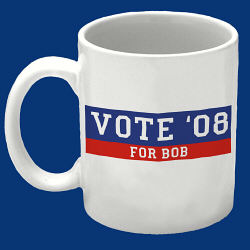 Vote '08 Personalized Coffee Mug  