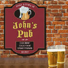 Cold Beer Pub Personalized Wall Sign