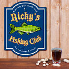 Personalized Fishing Club Wall Sign