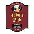 618085 - Cold Beer Pub Personalized Wall Sign