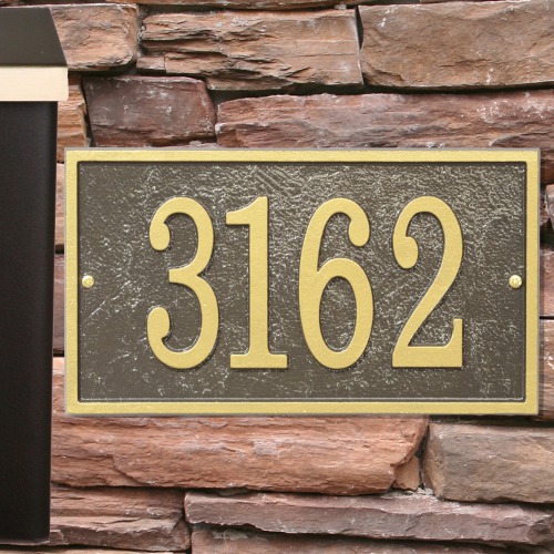 Rectangle House Number Plaque GiftsForYouNow