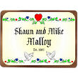 619427 - Established Love Wedding Personalized Wall Sign