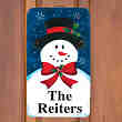 G00505KC - Frosty Door Welcome Personalized Slate Plaque  