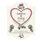 Greatest Happiness Personalized Wedding Anniversary Wall Sign