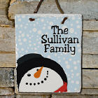 Let It Snow Welcome Personalized Slate Plaque