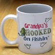 We're Hooked on Fishing Personalized Coffee Mug We're Hooked on Fishing Personalized Coffee Mug
