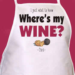 Where's My Wine Apron