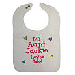 87998 - Who Loves Me Personalized Bib