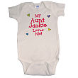 93799X - Who Loves Me Personalized Infant Creeper