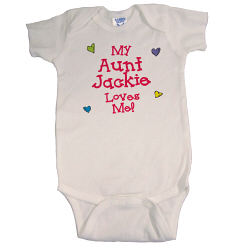 Who Loves Me Personalized Infant Onesie