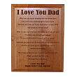 8517227 - I Love You...Dad Personalized Father's Day Wood Plaque