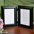 Wood Bi-Fold Personalized Picture Frame