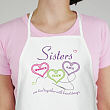 Sisters Heartstrings Personalized Apron