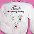 52569X - Especially Loved By Personalized Aunt Sweatshirt  