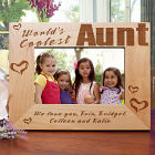 World's Coolest Personalized Aunt Wood Picture Frame