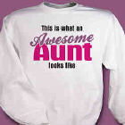 Awesome Aunt Personalized Sweatshirt