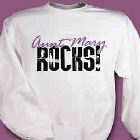My Aunt Rocks Personalized Sweatshirt