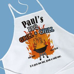 BBQ Grill & Chill Personalized Apron 