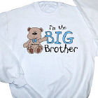 I am the Brother Teddy Bear Personalized Youth Sweatshirt