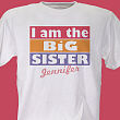 Personalized  Big Sister Shirt 3991X