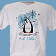 31531X - Just Chillin' Penguin Personalized T-shirt