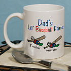 Lil Baseball Fans Personalized Coffee Mug
