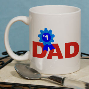 1 Dad Personalized Coffee Mug
